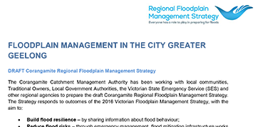 Floodplain Management in the City of Greater Geelong